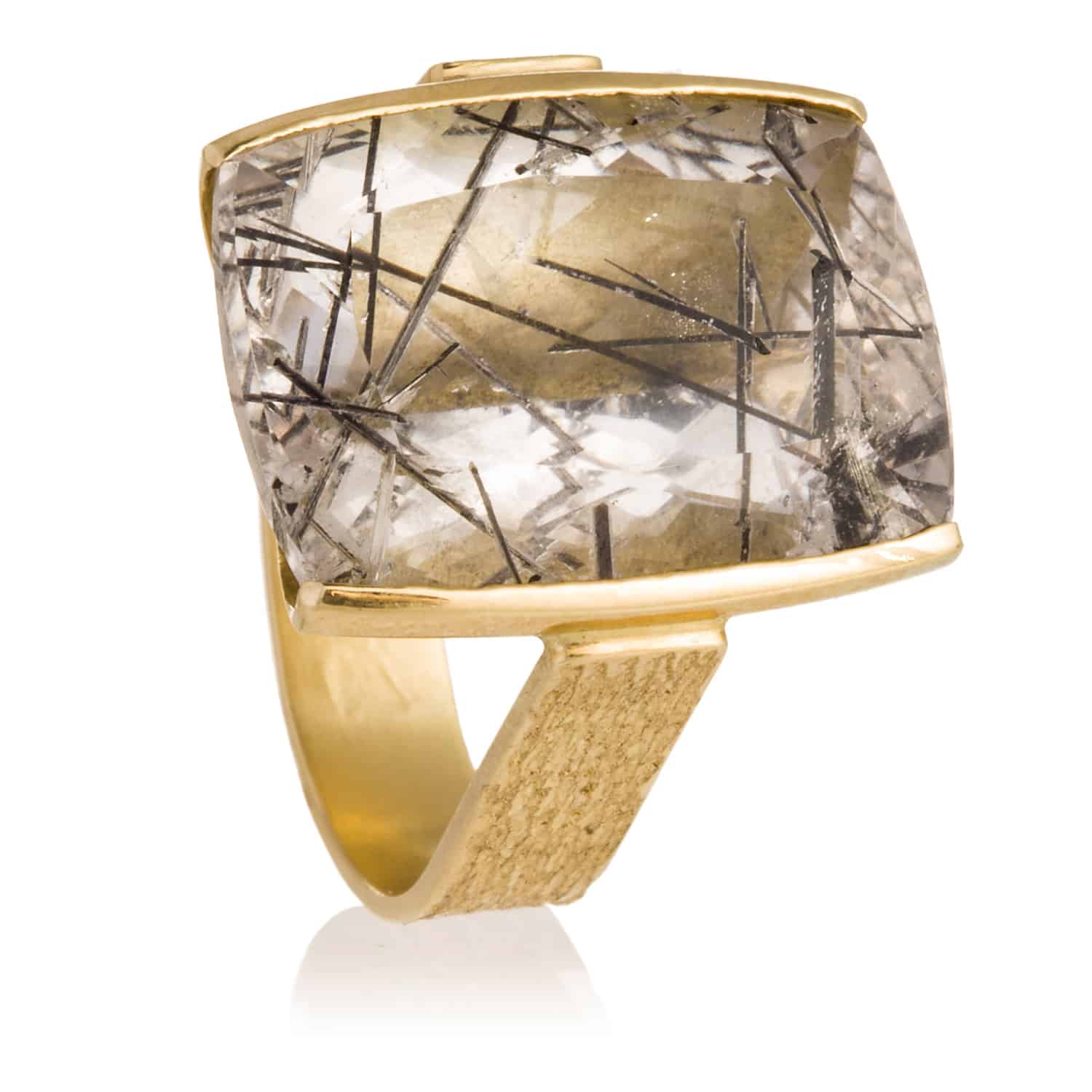 Anillo Cuarzo Turmalina