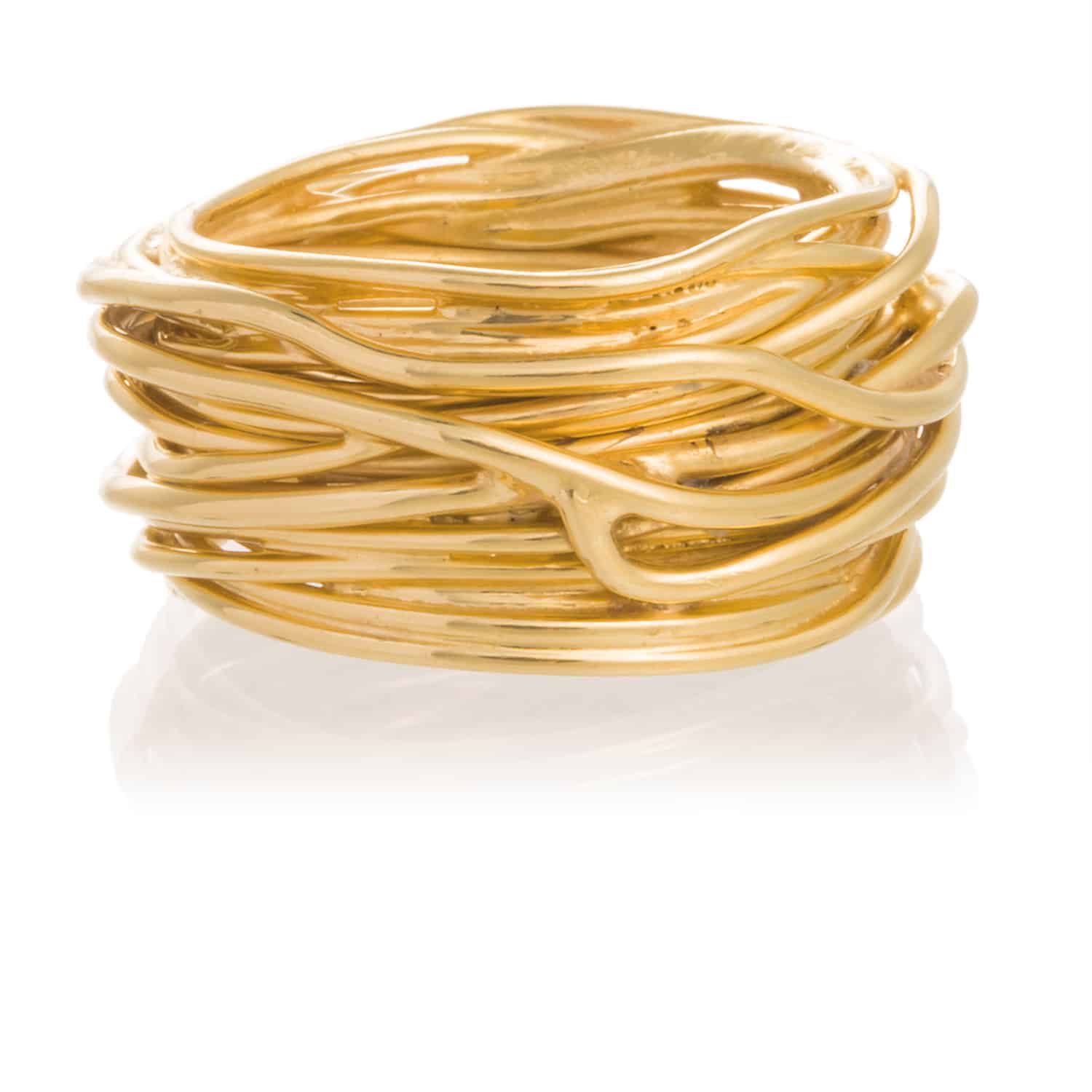 Anillos Enredadera Dorado