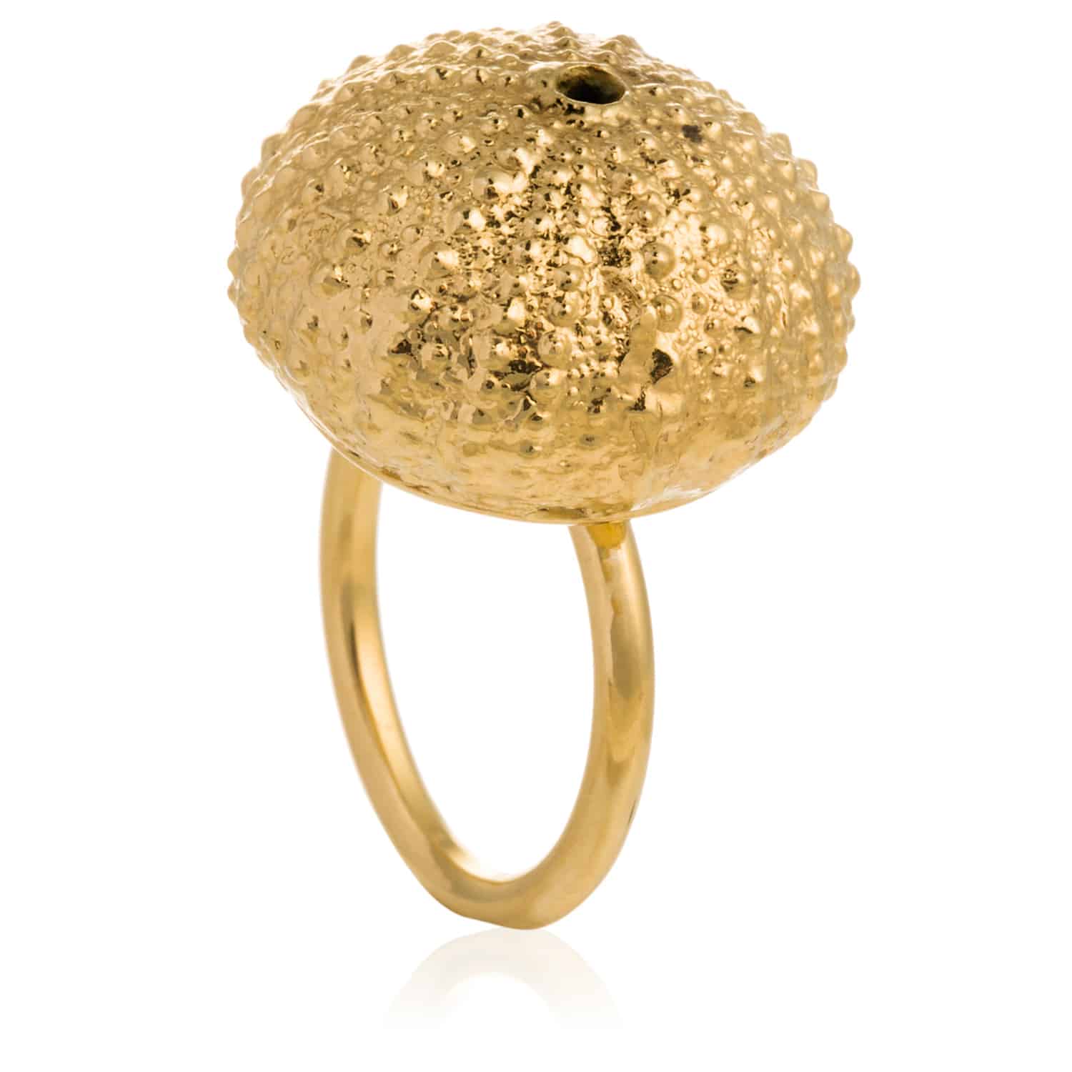 Anillo Erizo Dorado