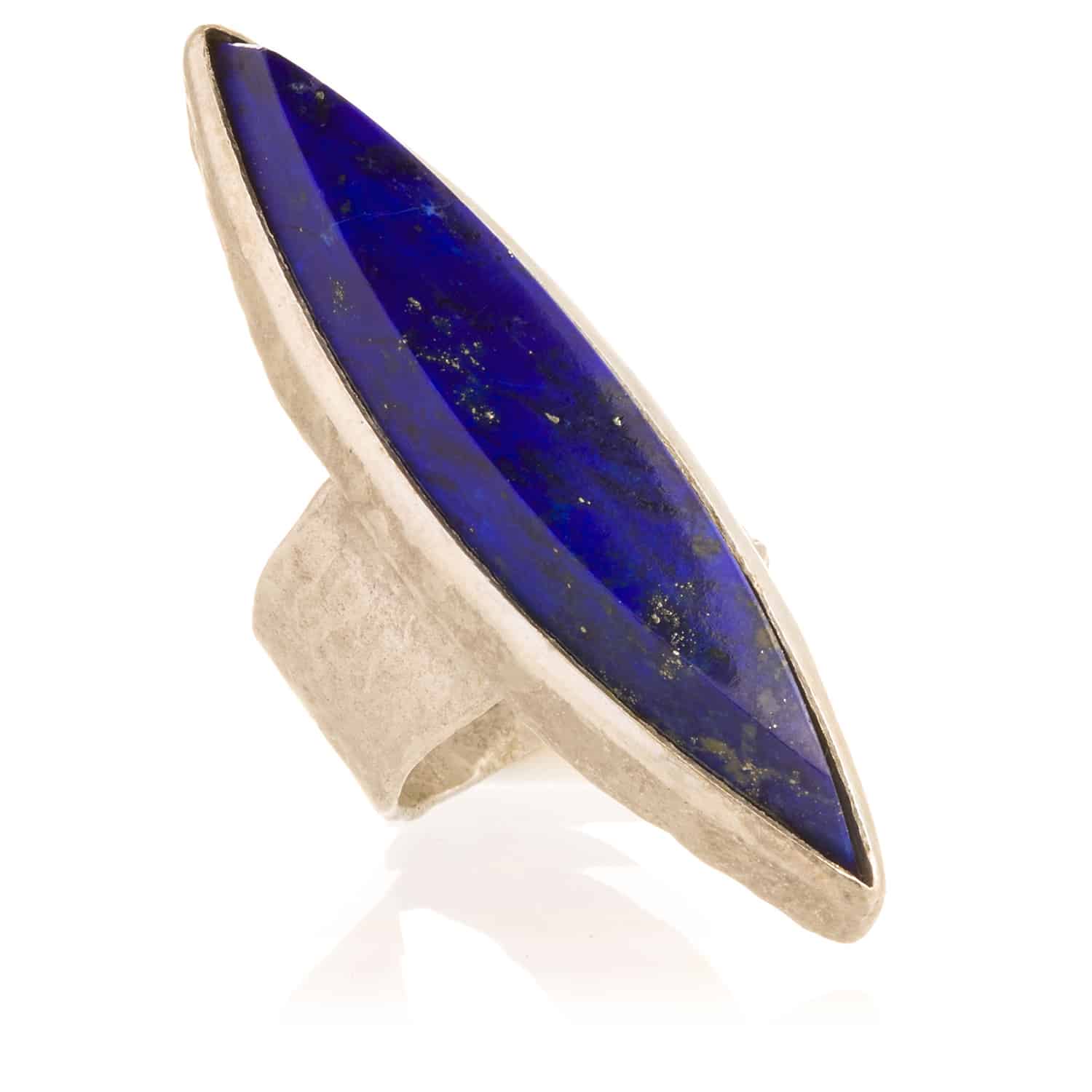 Anillo Lapis Navete