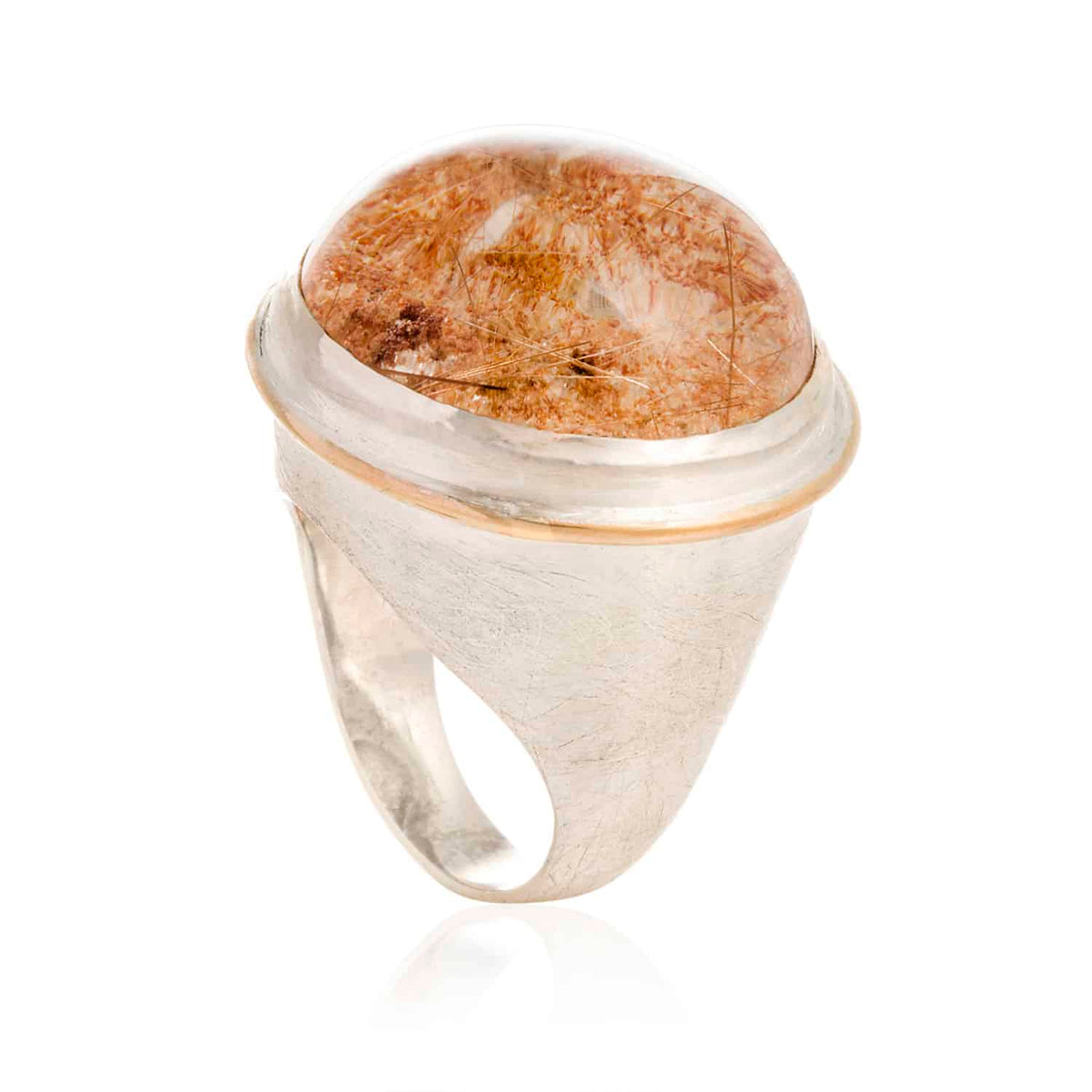 Anillo Lodolita con Hilo de Oro