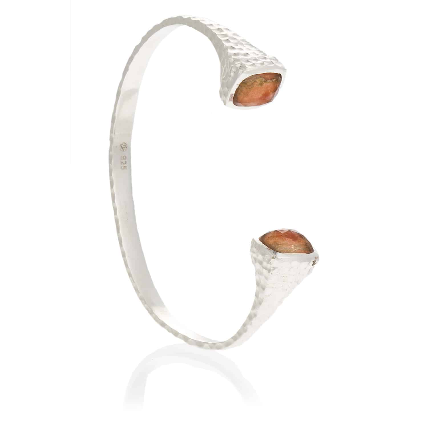 Brazalete Afrika Hammered Mandarina