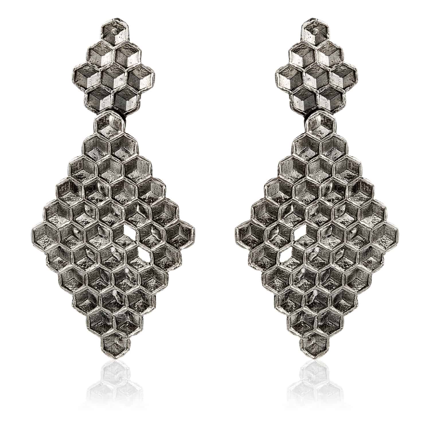 Pendientes Honeycomb
