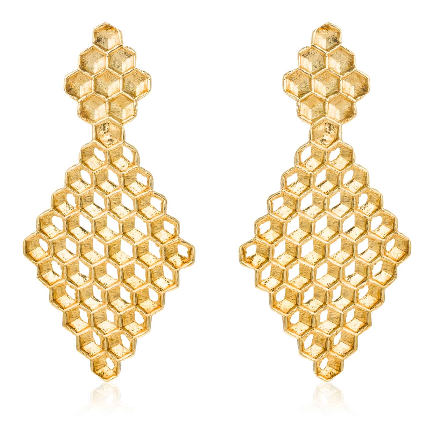 Pendientes Honeycomb