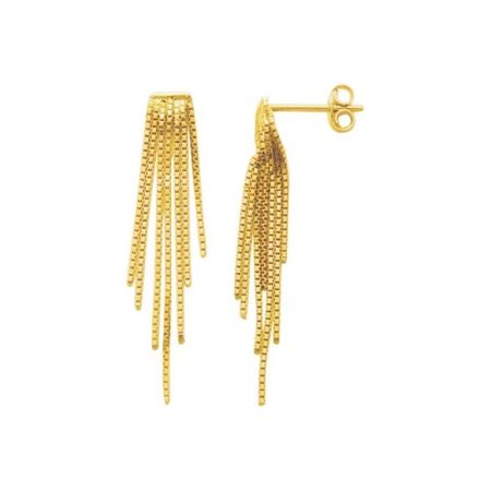 Pendientes 7 Tiras Oro