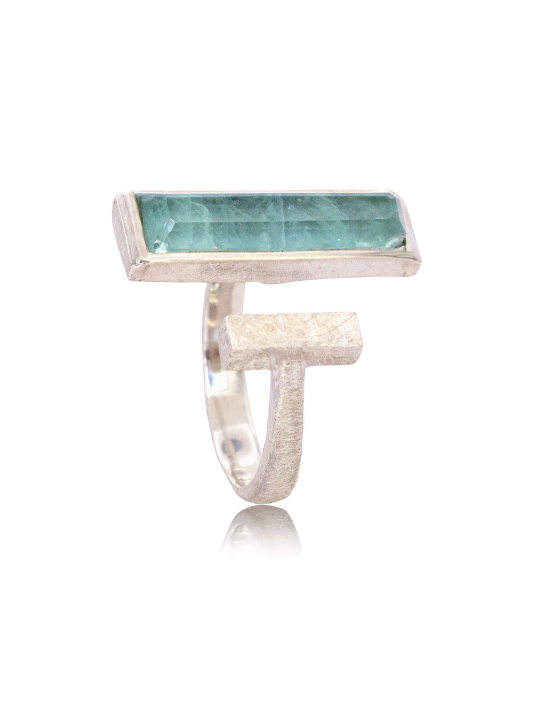 Anillo Makila Baguette Aguamarina