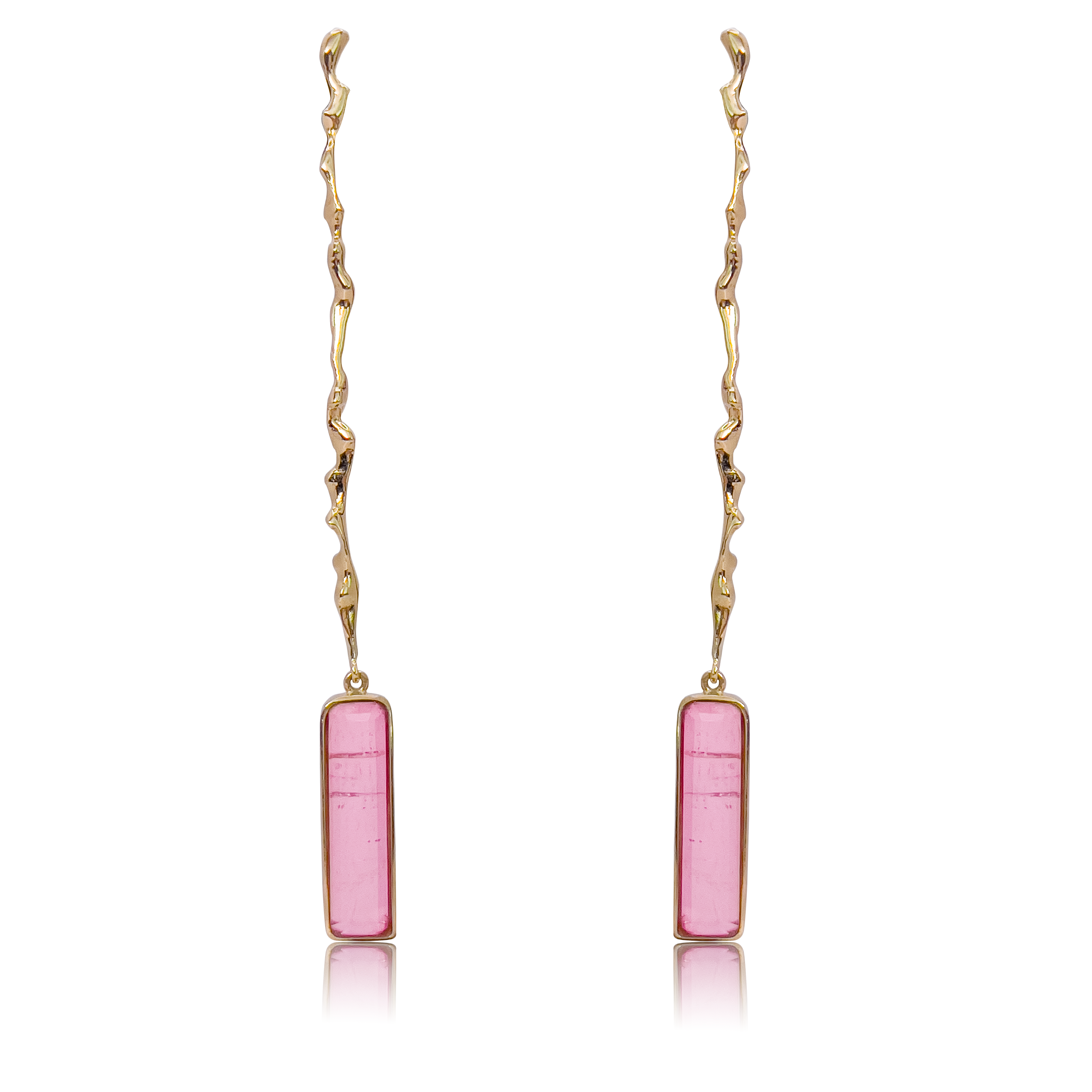 Pendientes Adar Baguette Turmalina