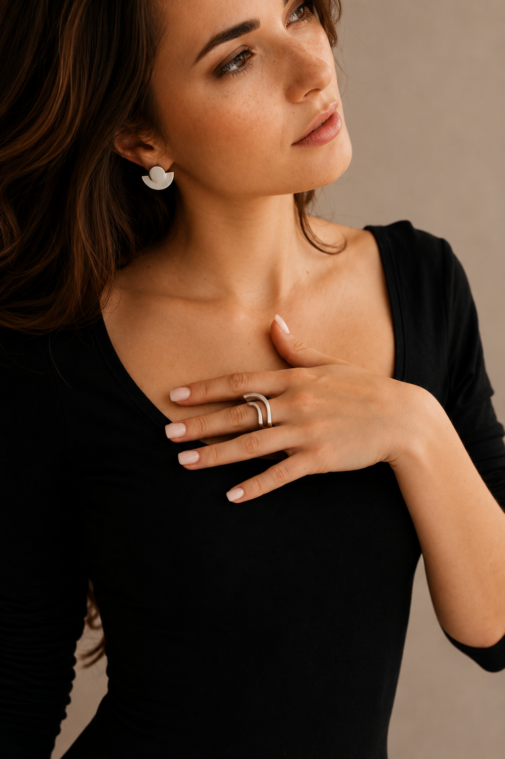 Anillo Onda Doble