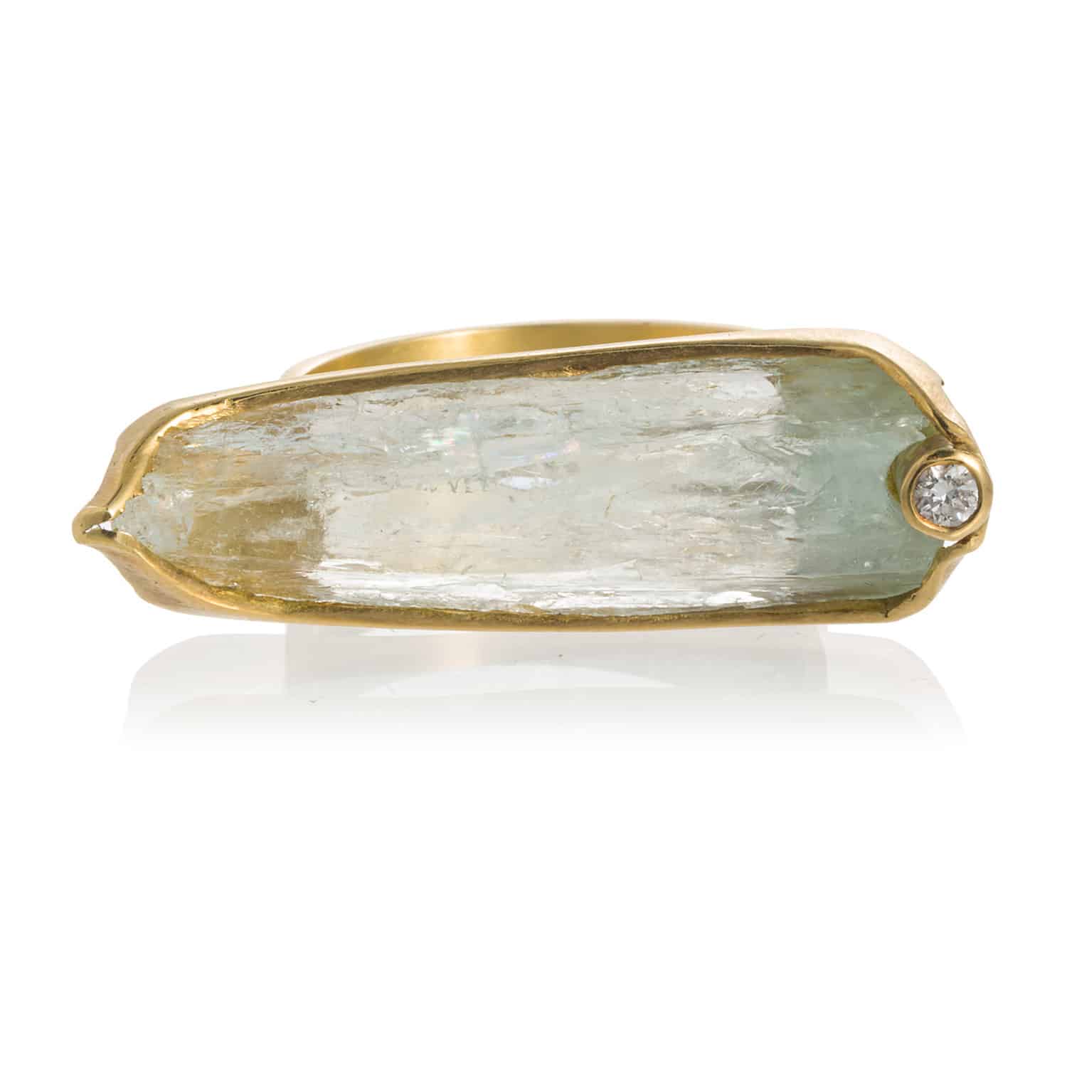 Anillo Aguamarina en Bruto