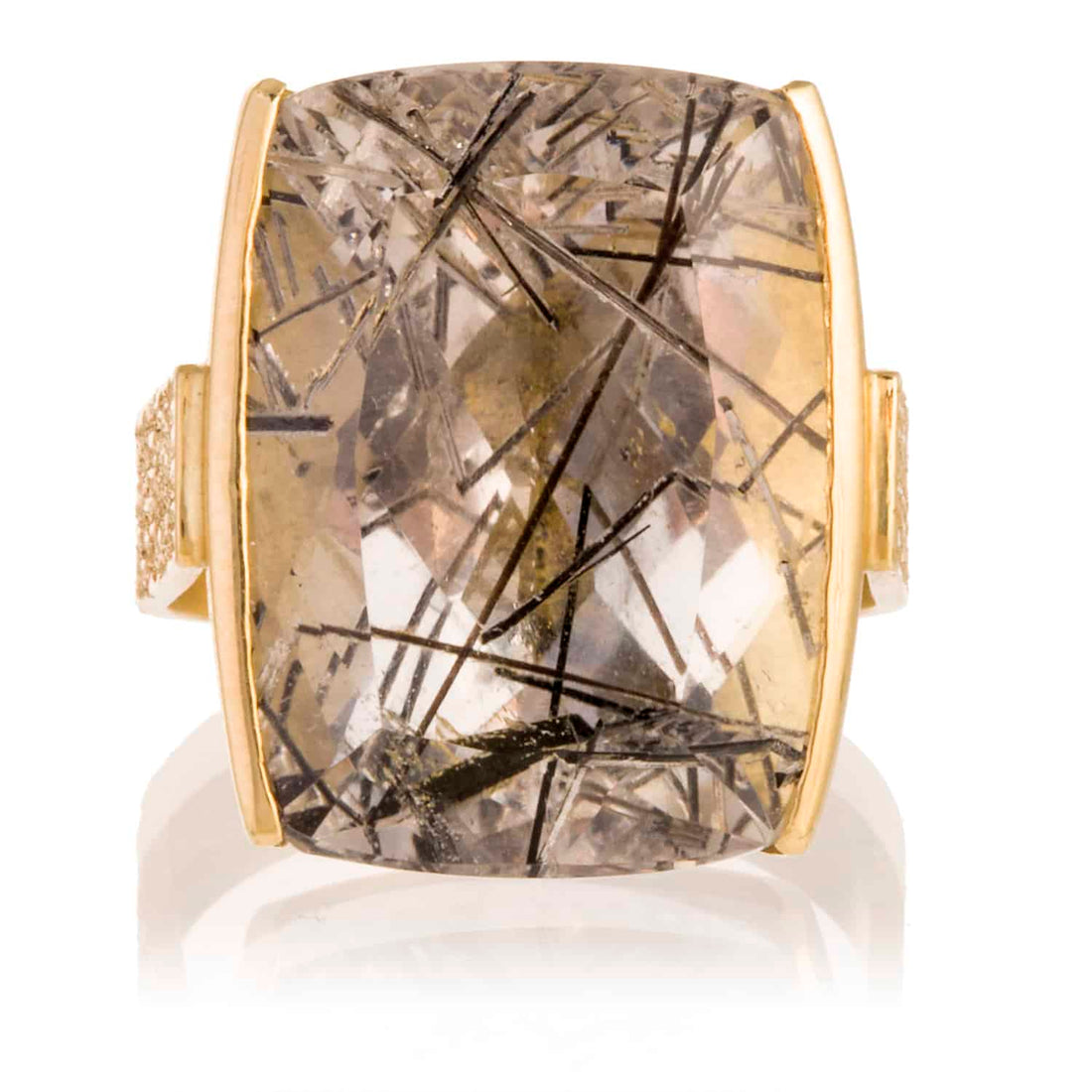 Anillo Cuarzo Turmalina