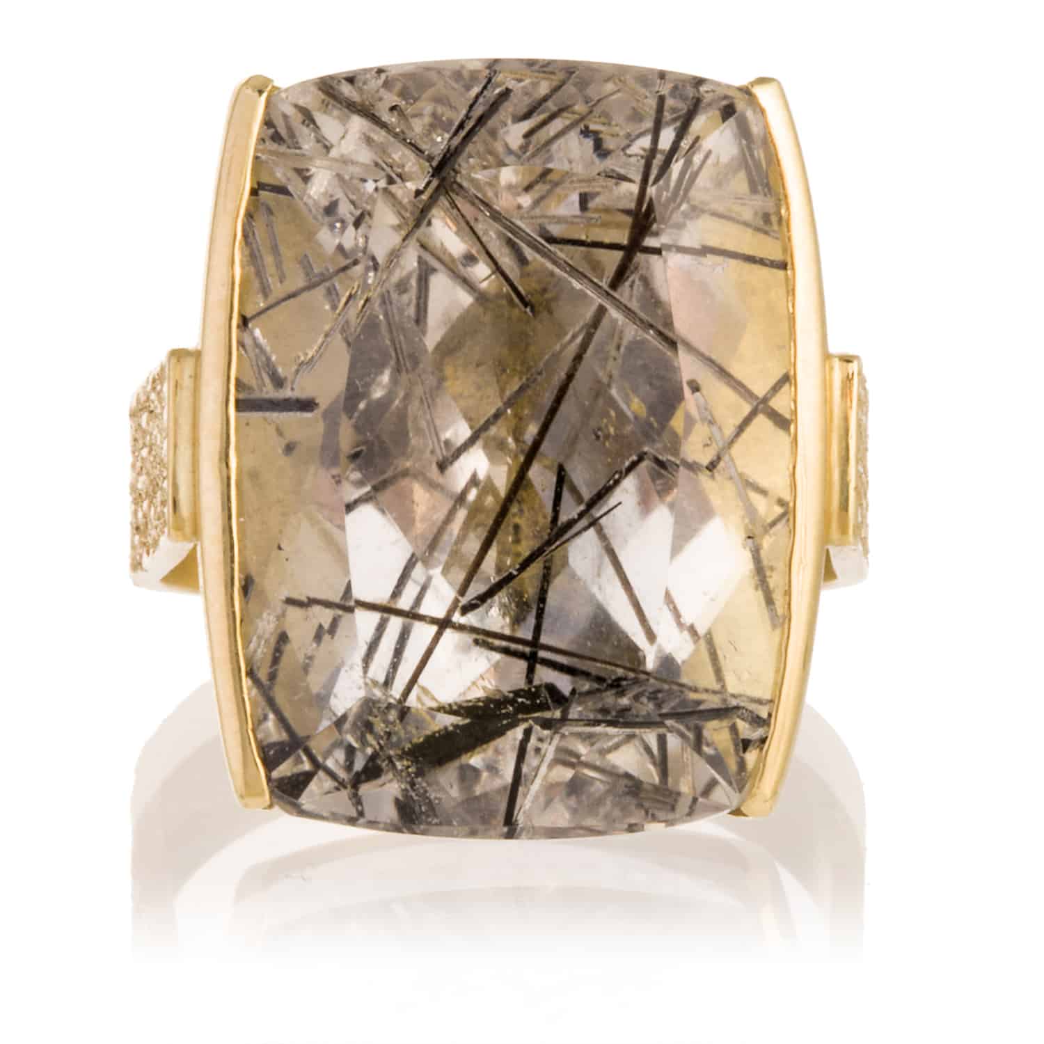 Anillo Cuarzo Turmalina