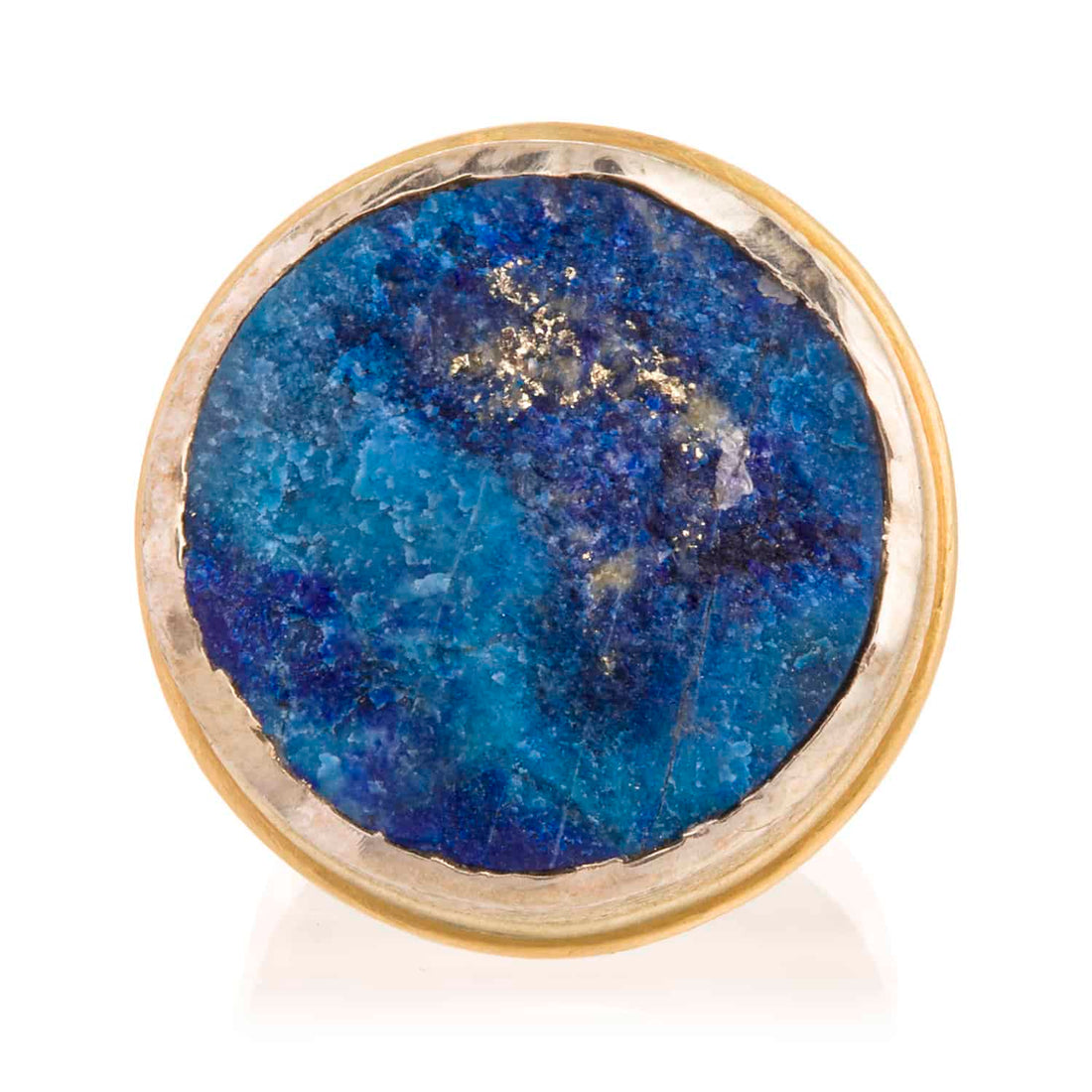 Anillo Lapislázuli Hilo de Oro