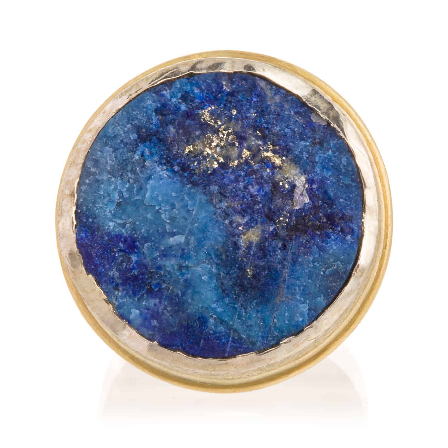 Anillo Lapislázuli Hilo de Oro