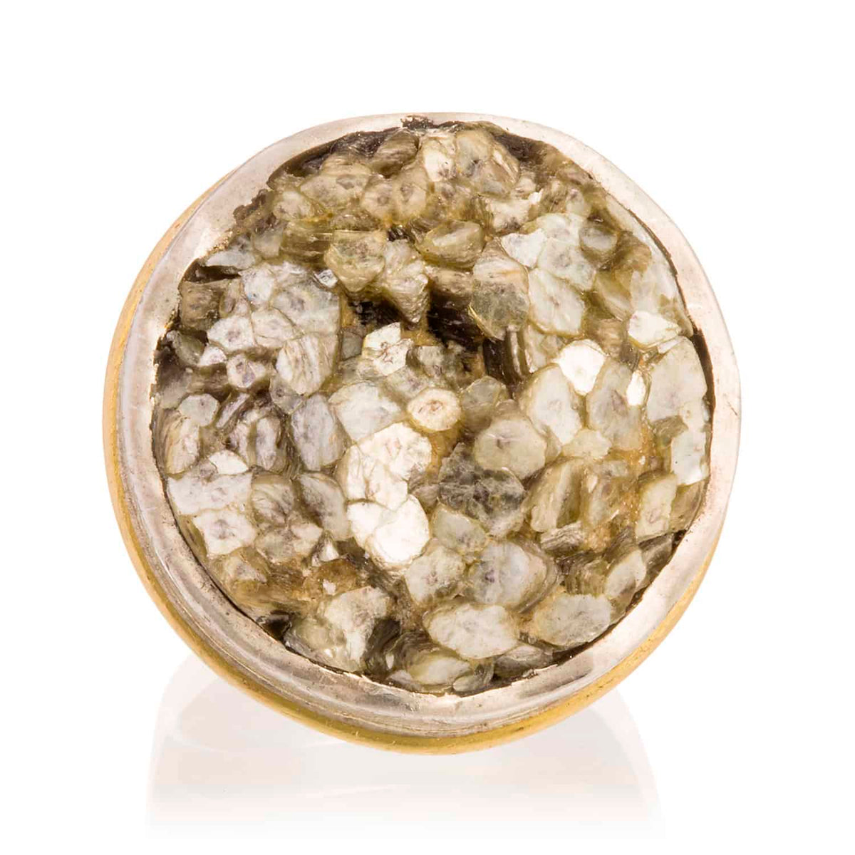 Anillo Pirita con Hilo de Oro