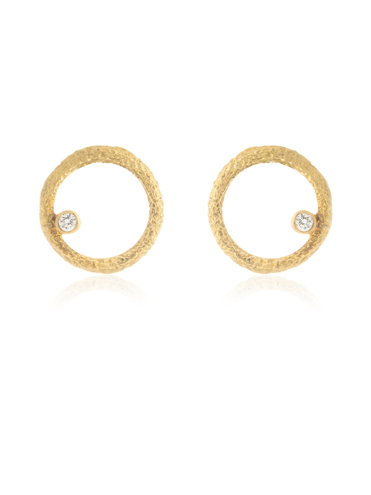 Pendientes Beldar Diamante Oro