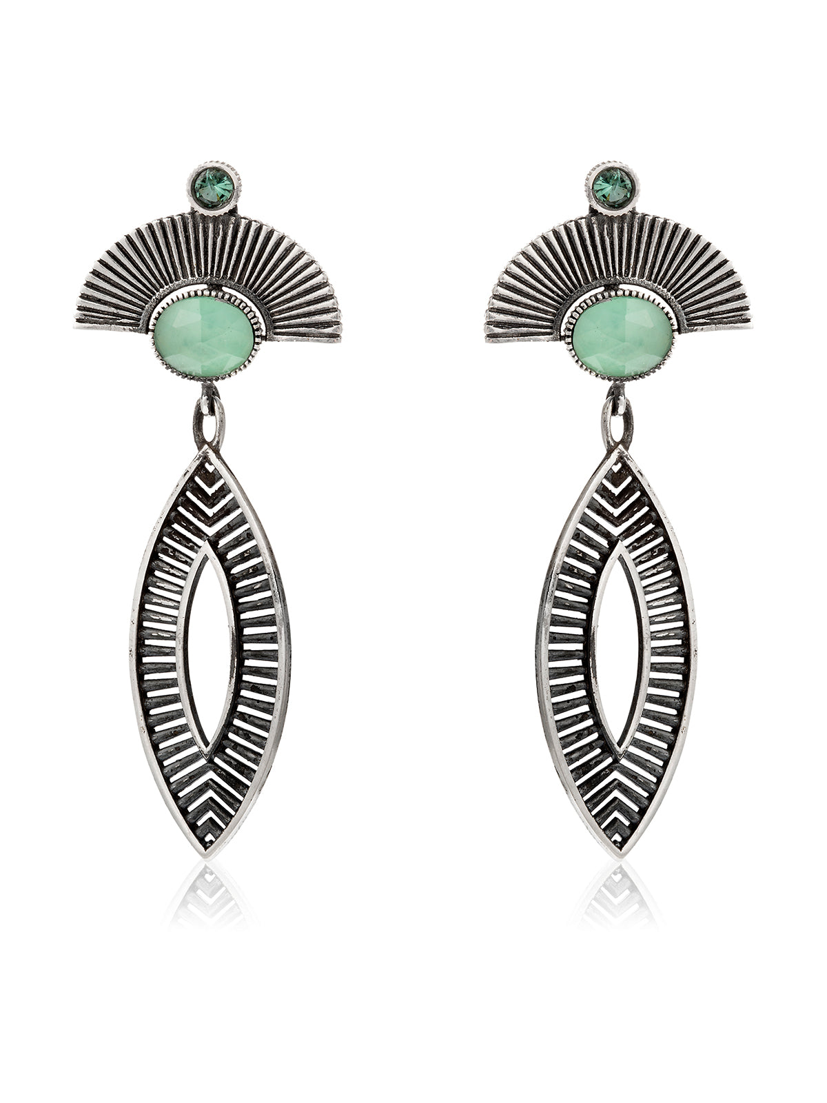 Pendientes Egypt Navete Triplete Envejecido