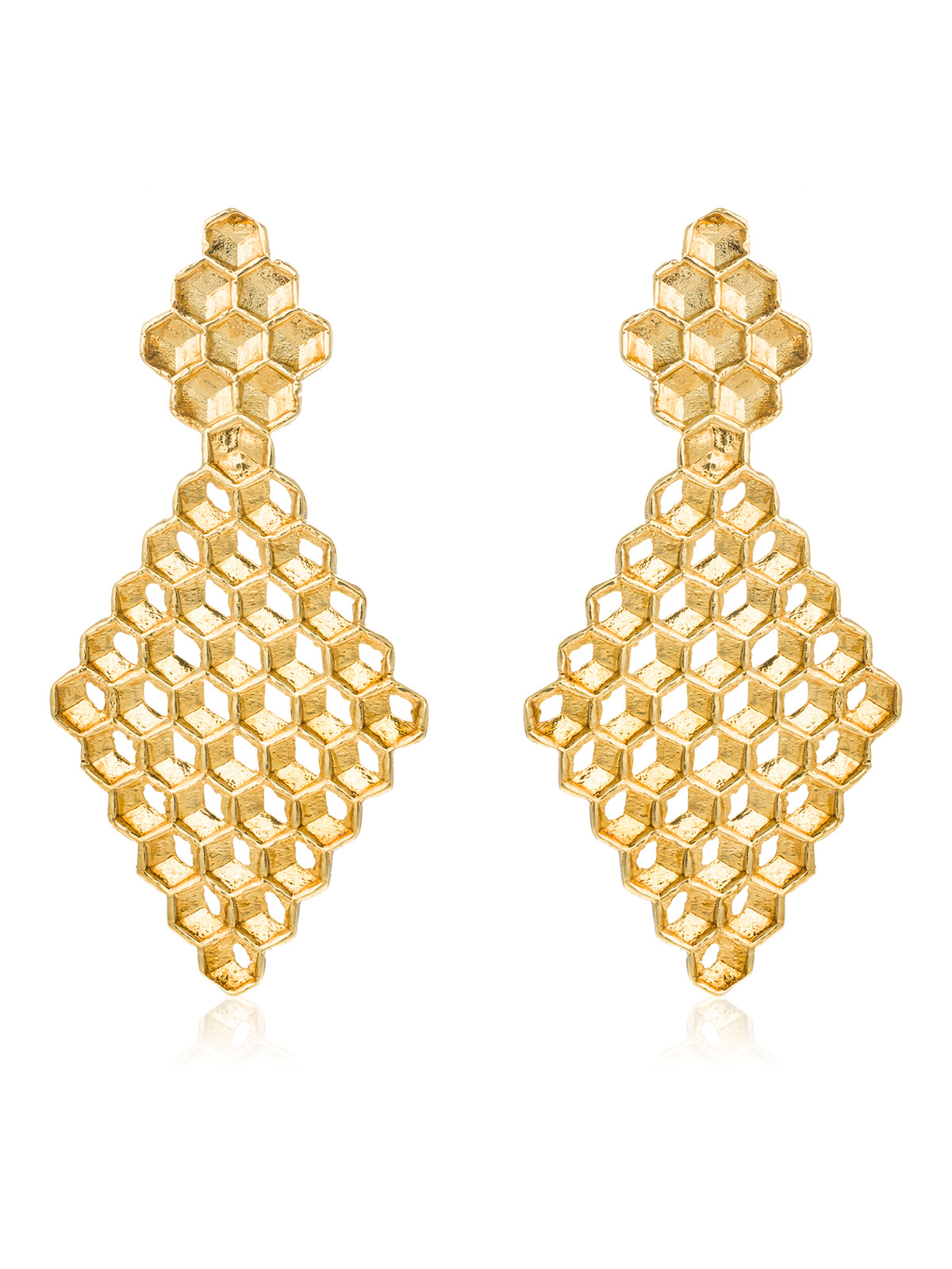 Pendientes Honeycomb