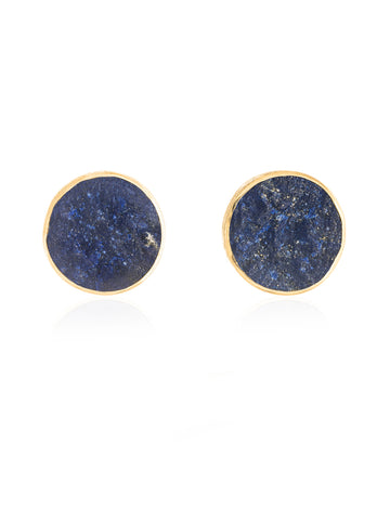Pendientes Lapis Redondo Oro
