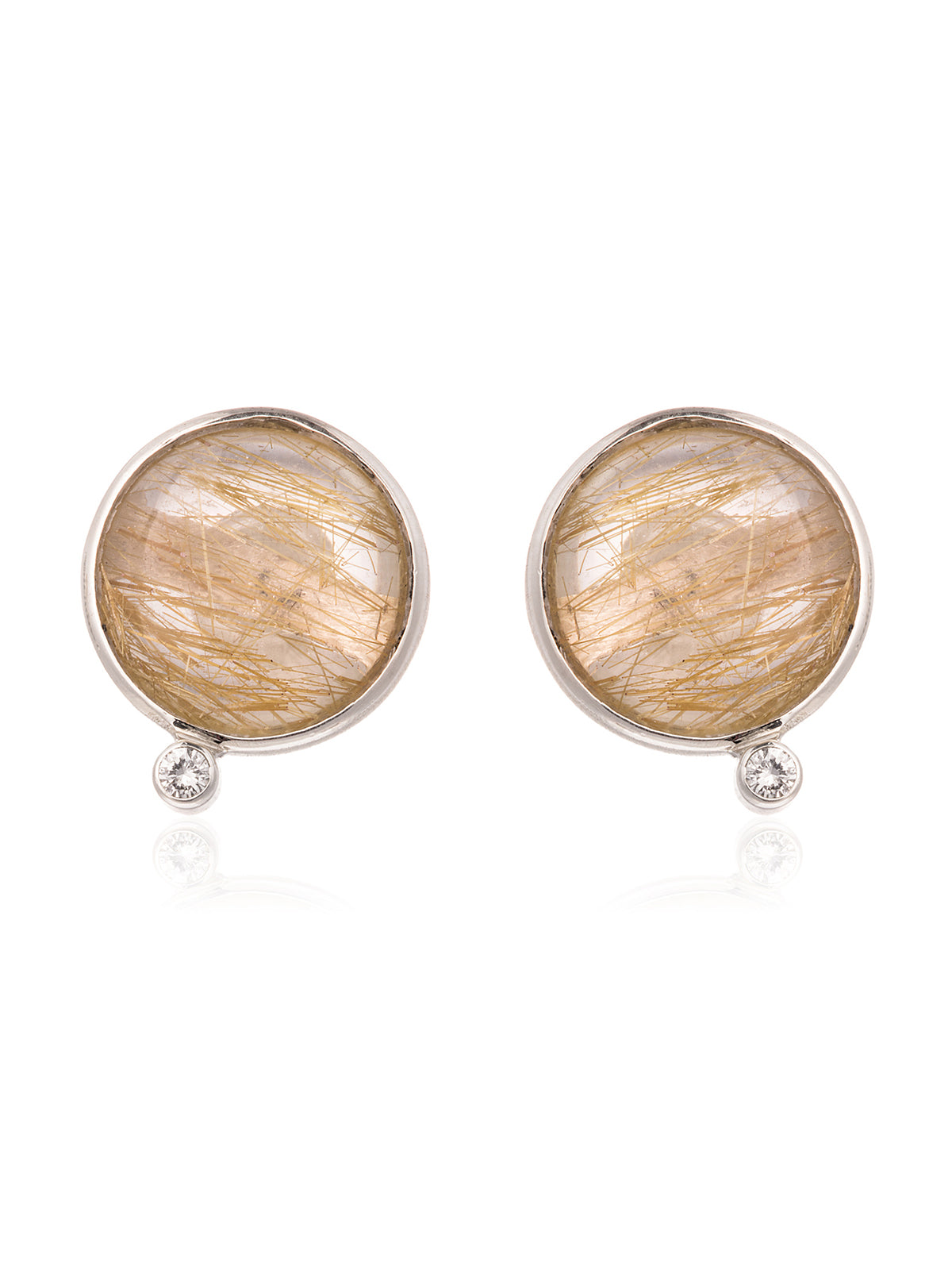 Pendientes Cuarzo Rutilo