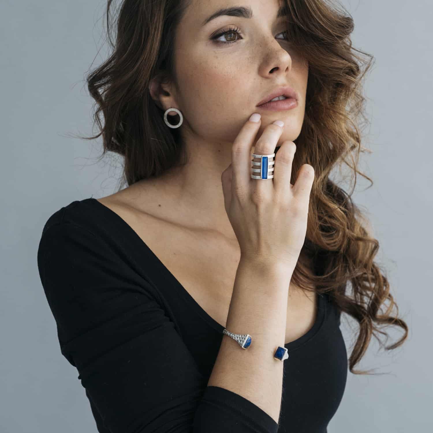 Anillo Arena Lapislazuli