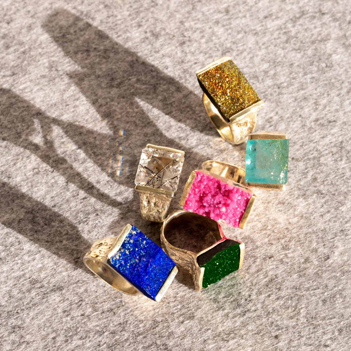 Anillo Suart Cuarzo Rutilo