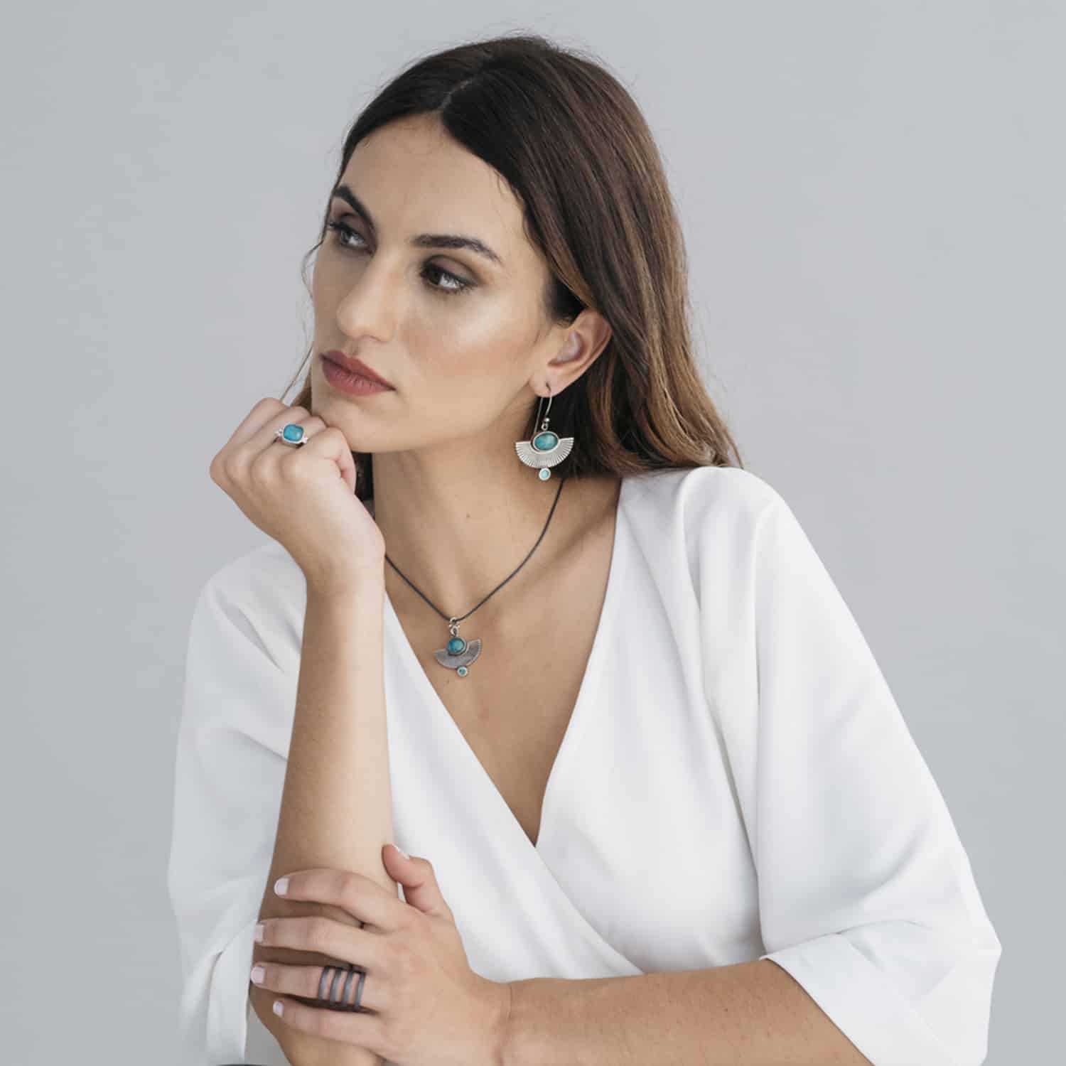 Pendientes Egypt M Peridoto