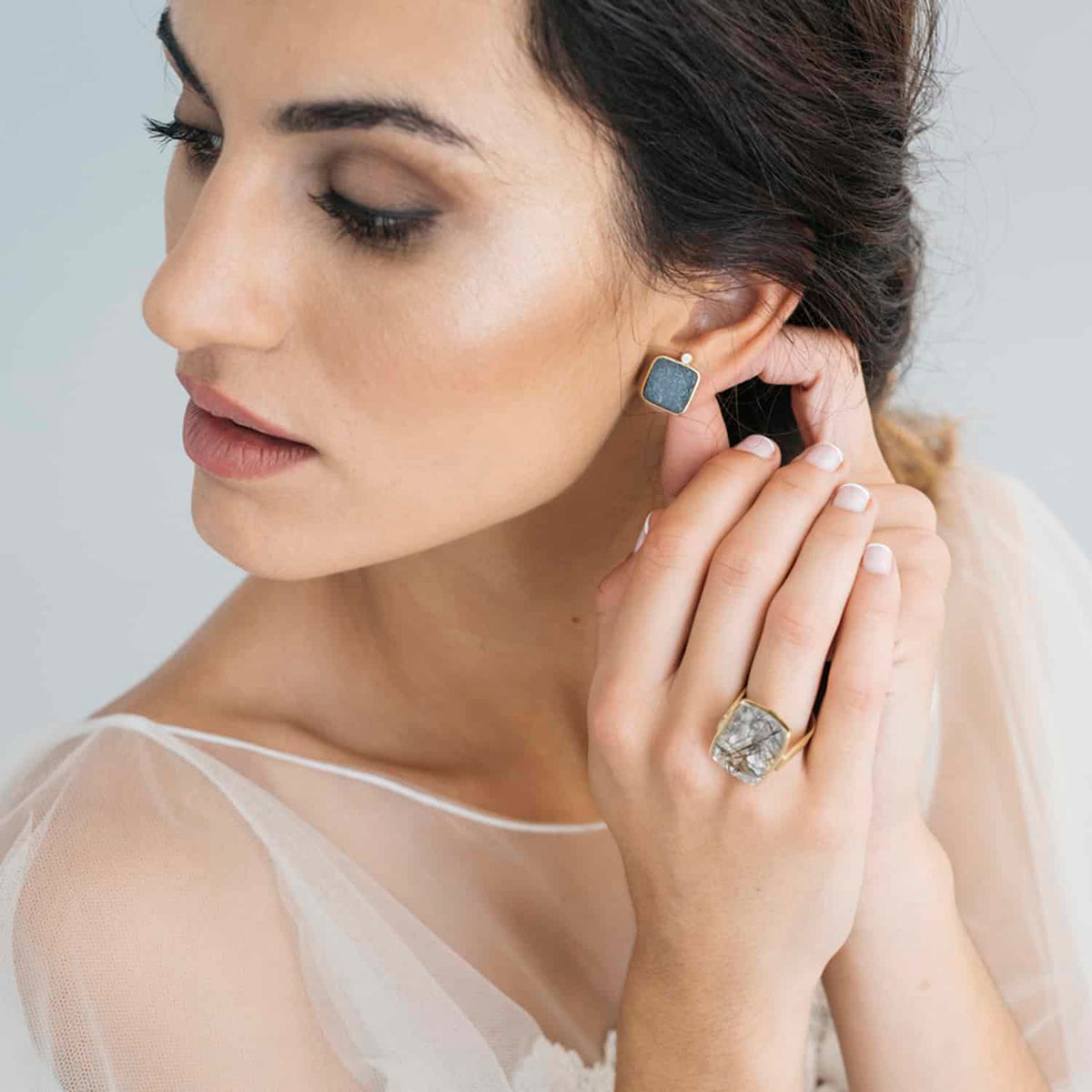 Pendientes Onix Drusa