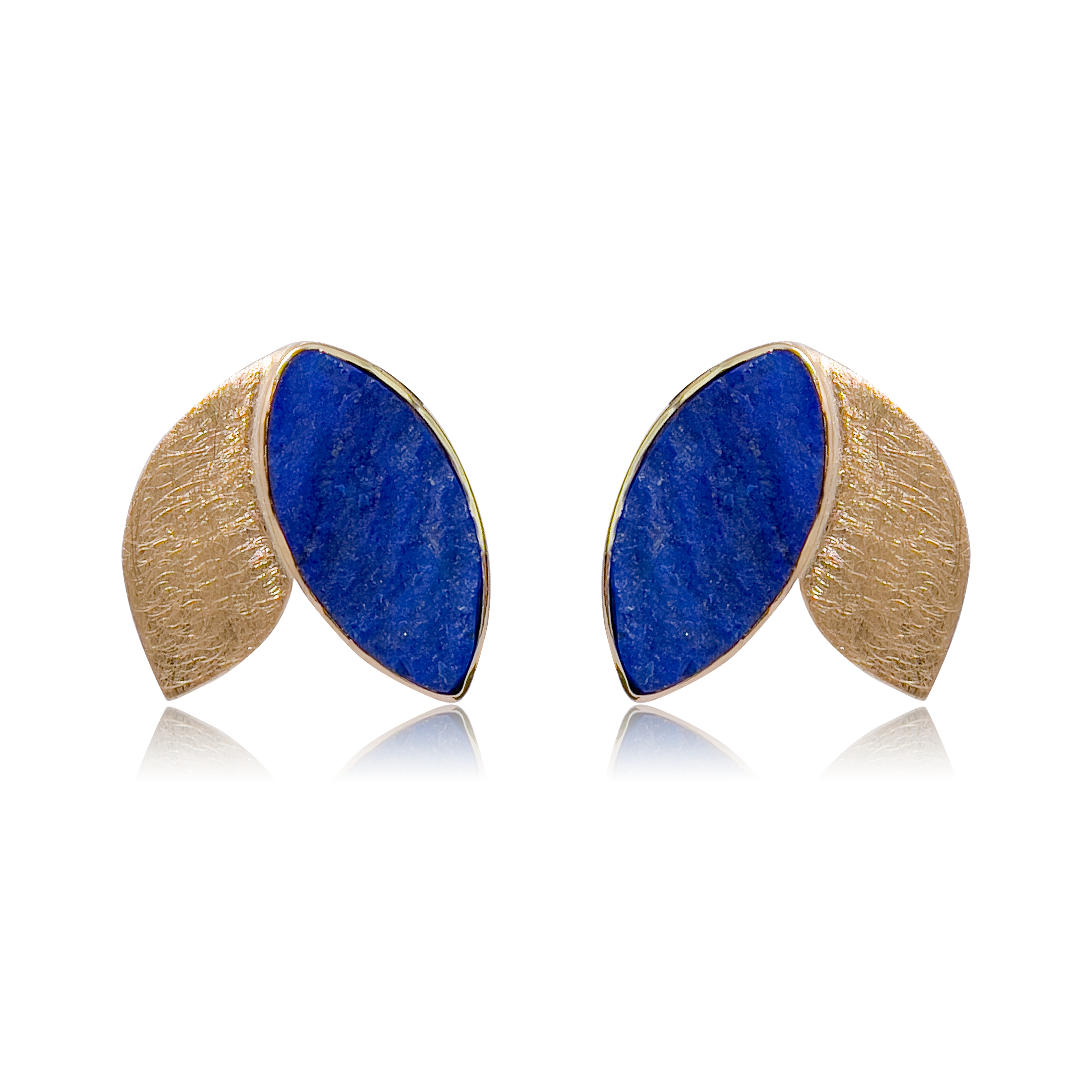 Pendientes Hojitas Lapislázuli