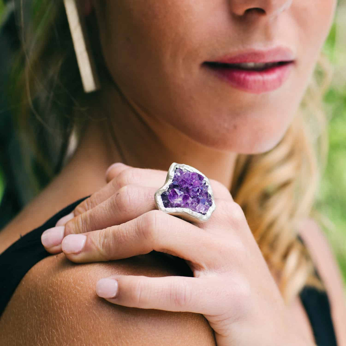 Anillo Ikeya Amatista