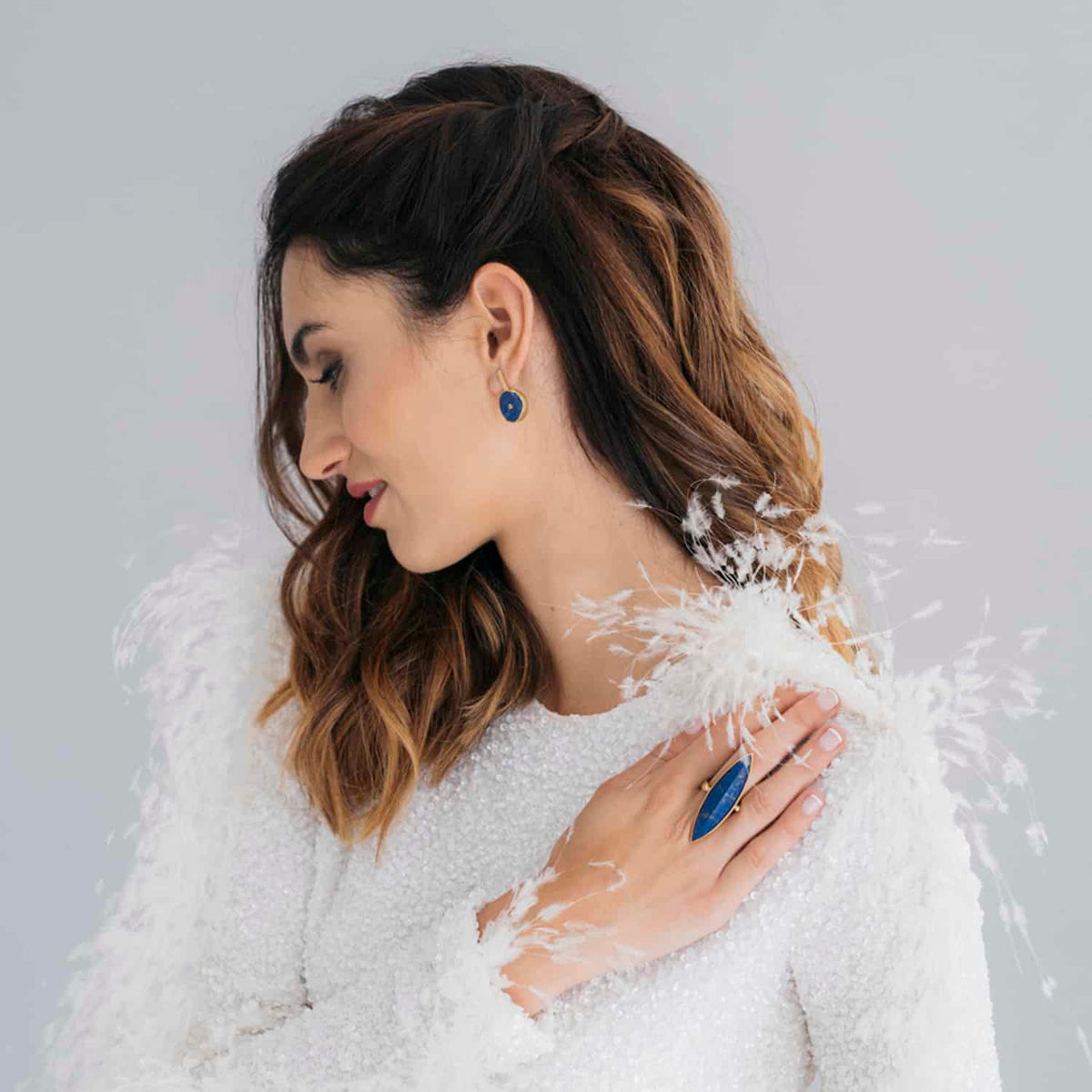 Anillo Lapis Navet Oro