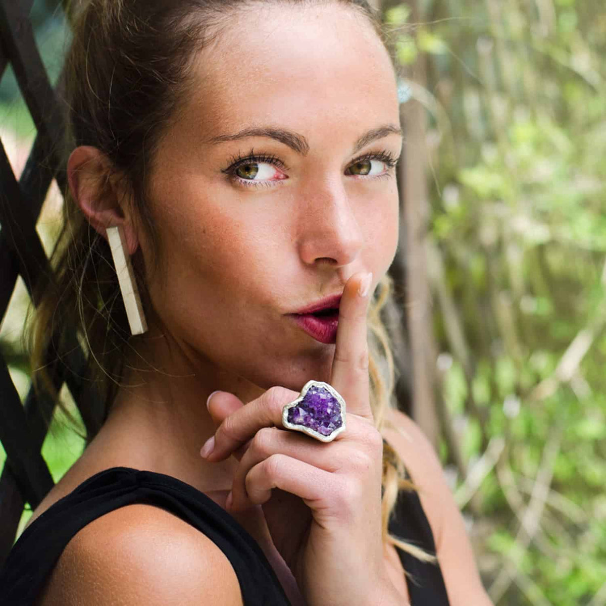 Anillo Ikeya Amatista