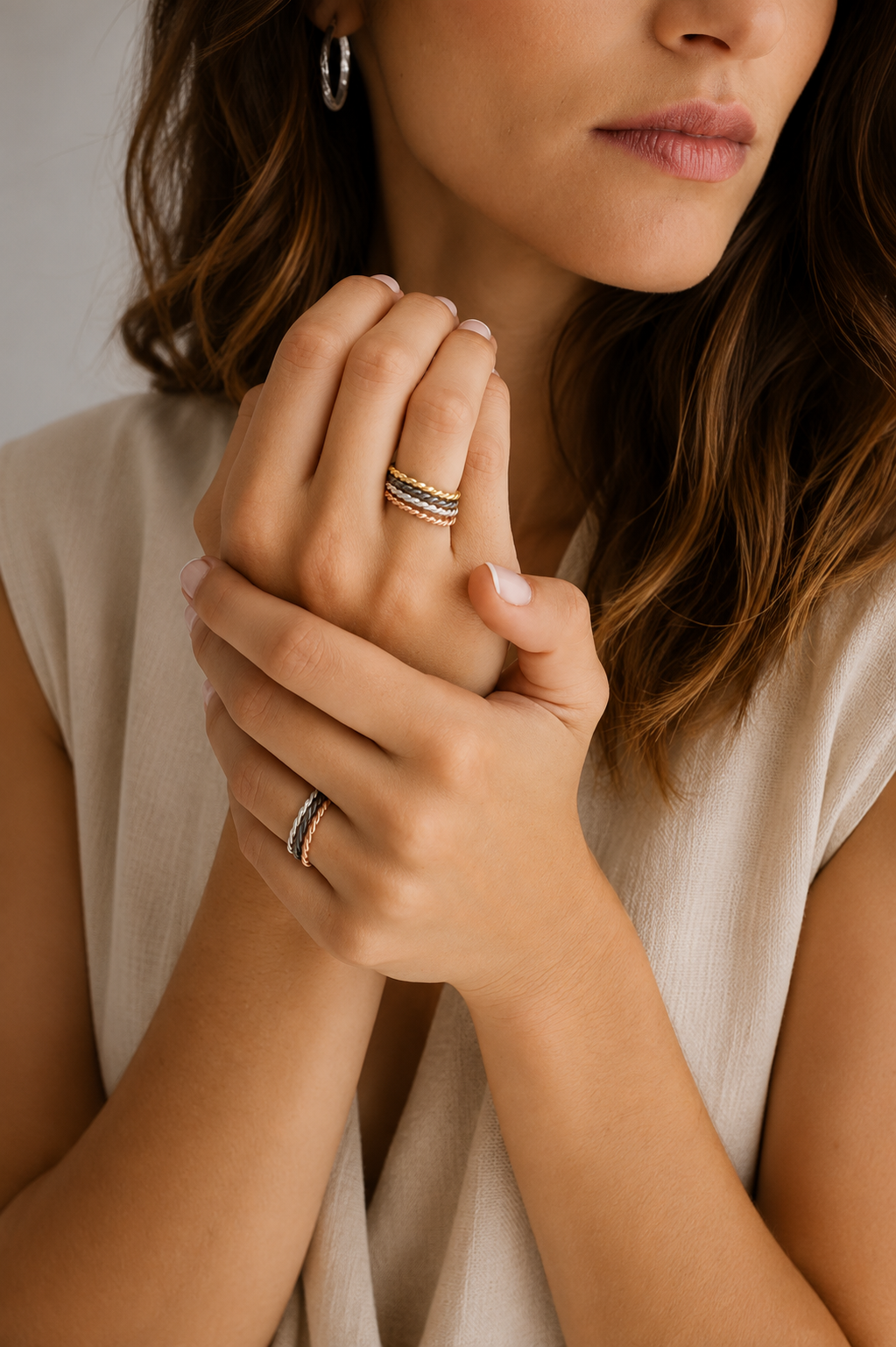 Anillo Twisted S