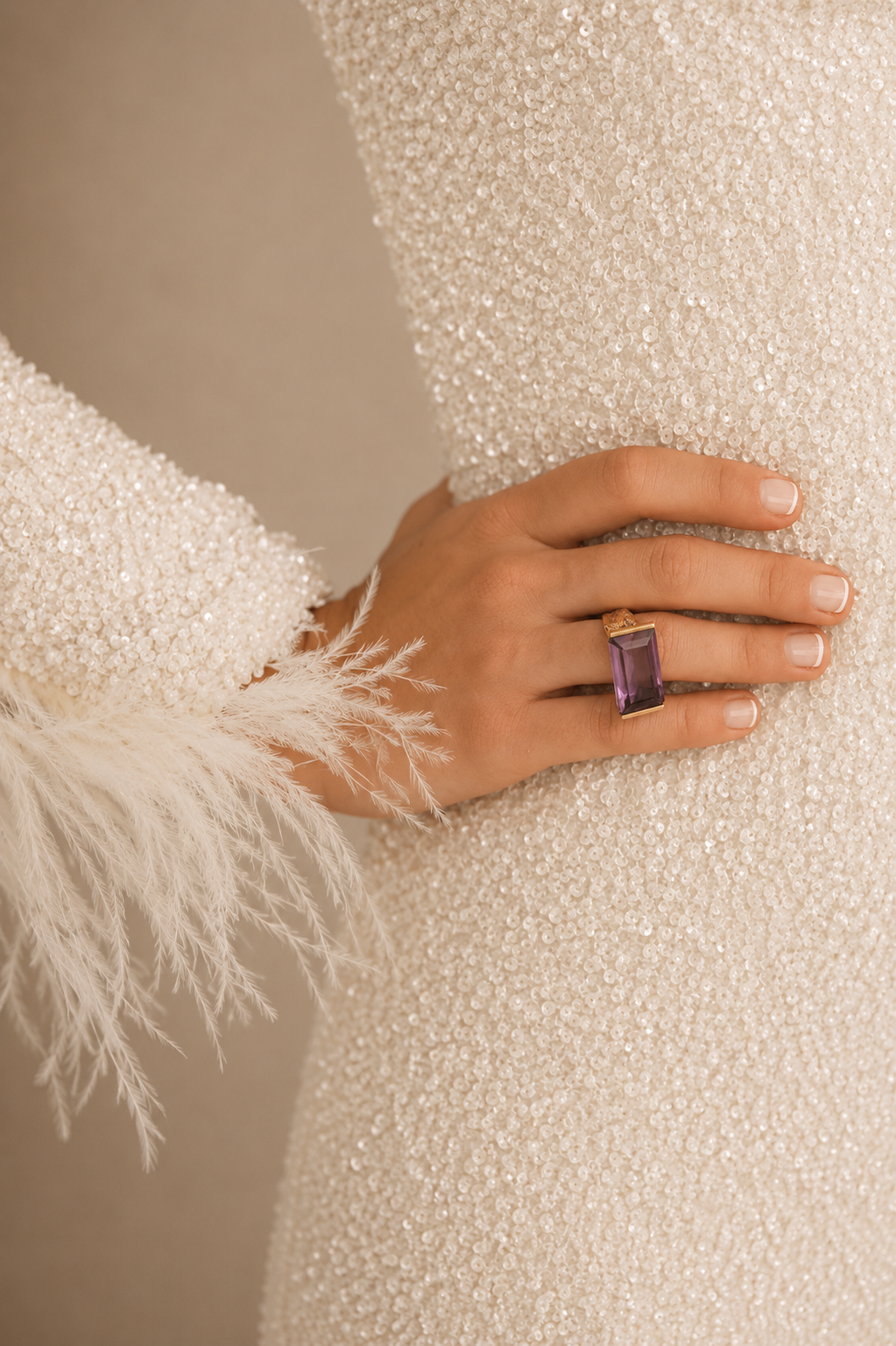 Anillo Emperatriz Amatista Oro
