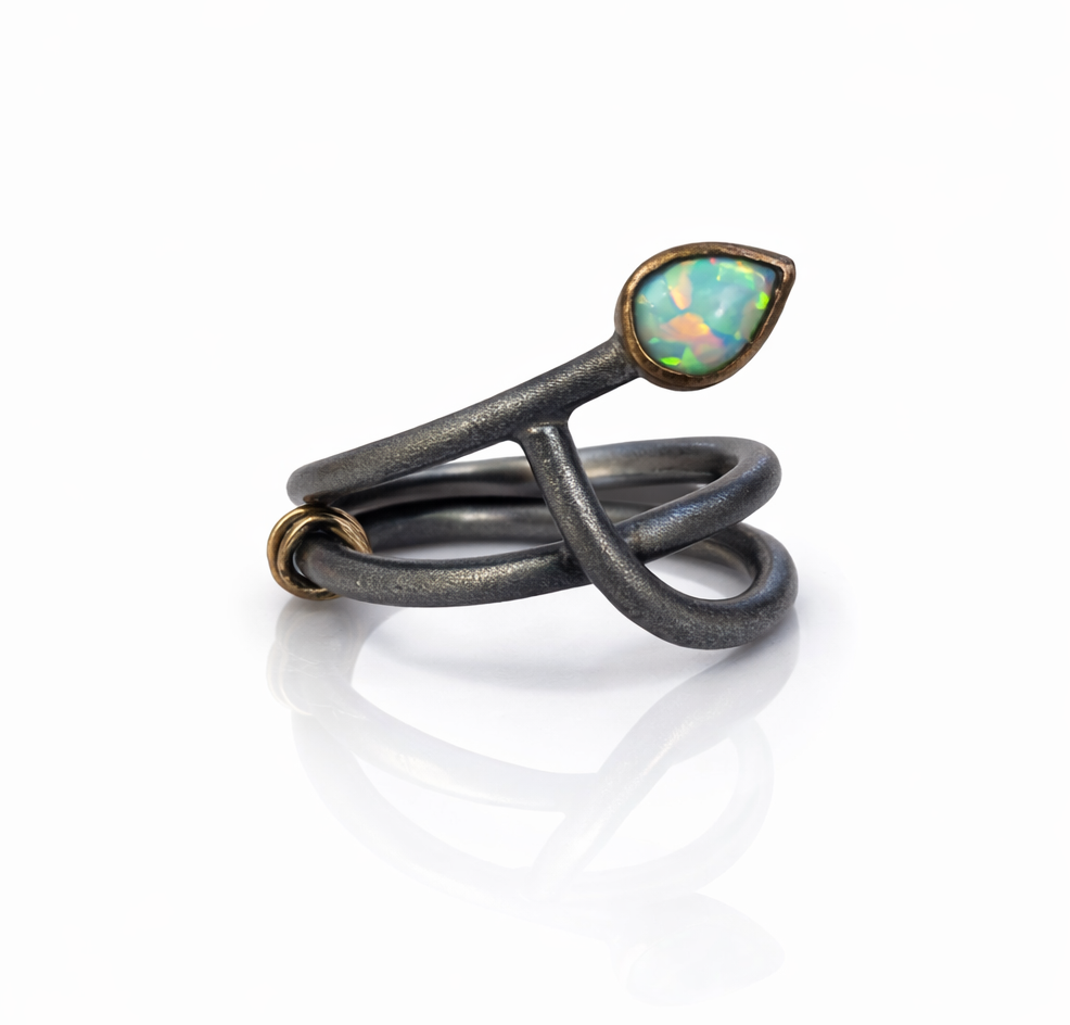 Anillo Serpiente Ópalo