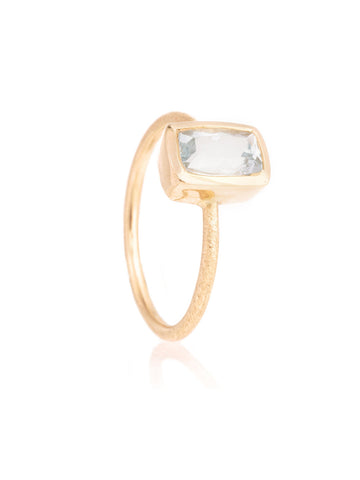 Anillo Harri Aguamarina Oro