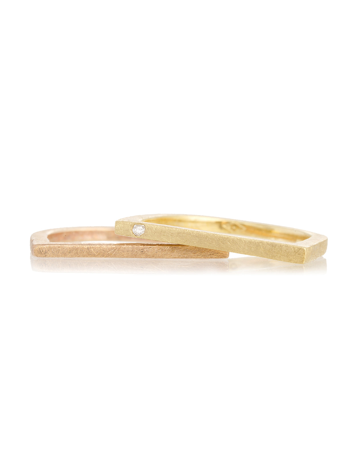 Anillo Recto Oro Rosa