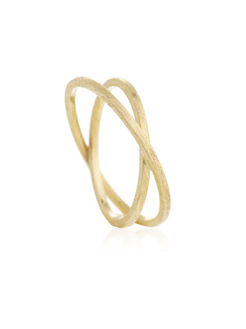 Anillo Cruzado Oro