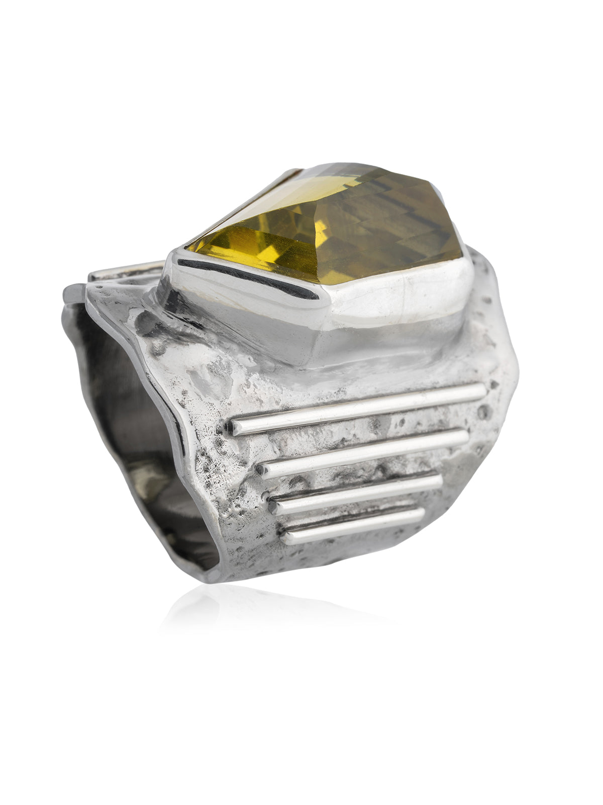 Anillo Escudo Citrino