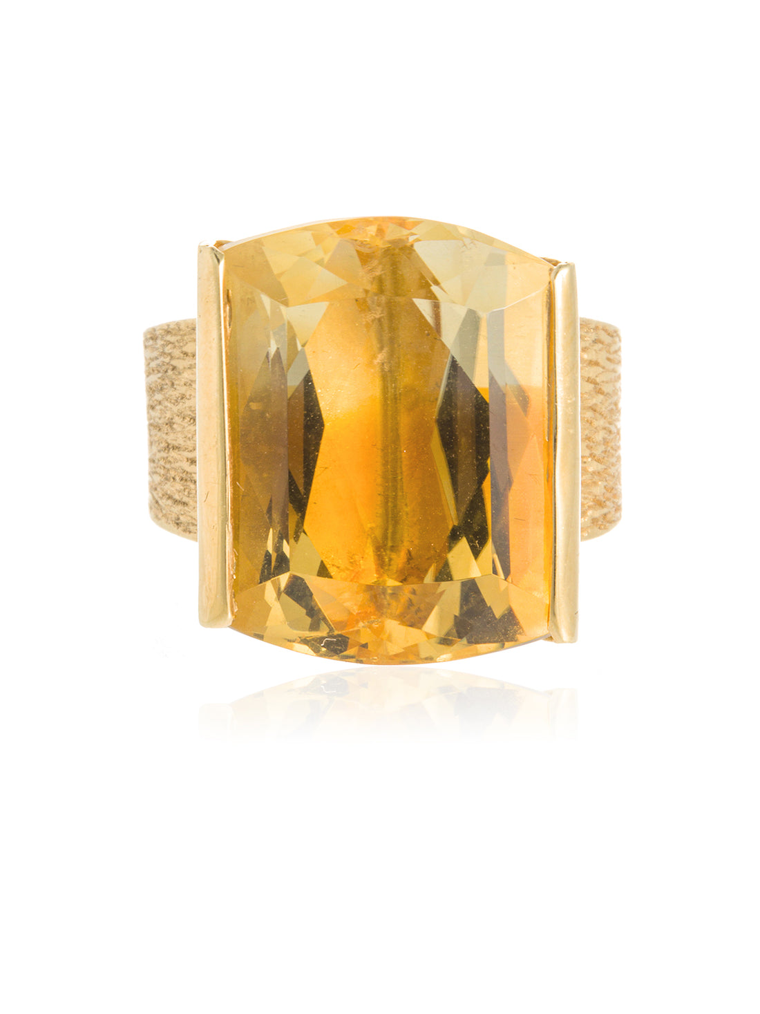 Anillo Citrino Oro