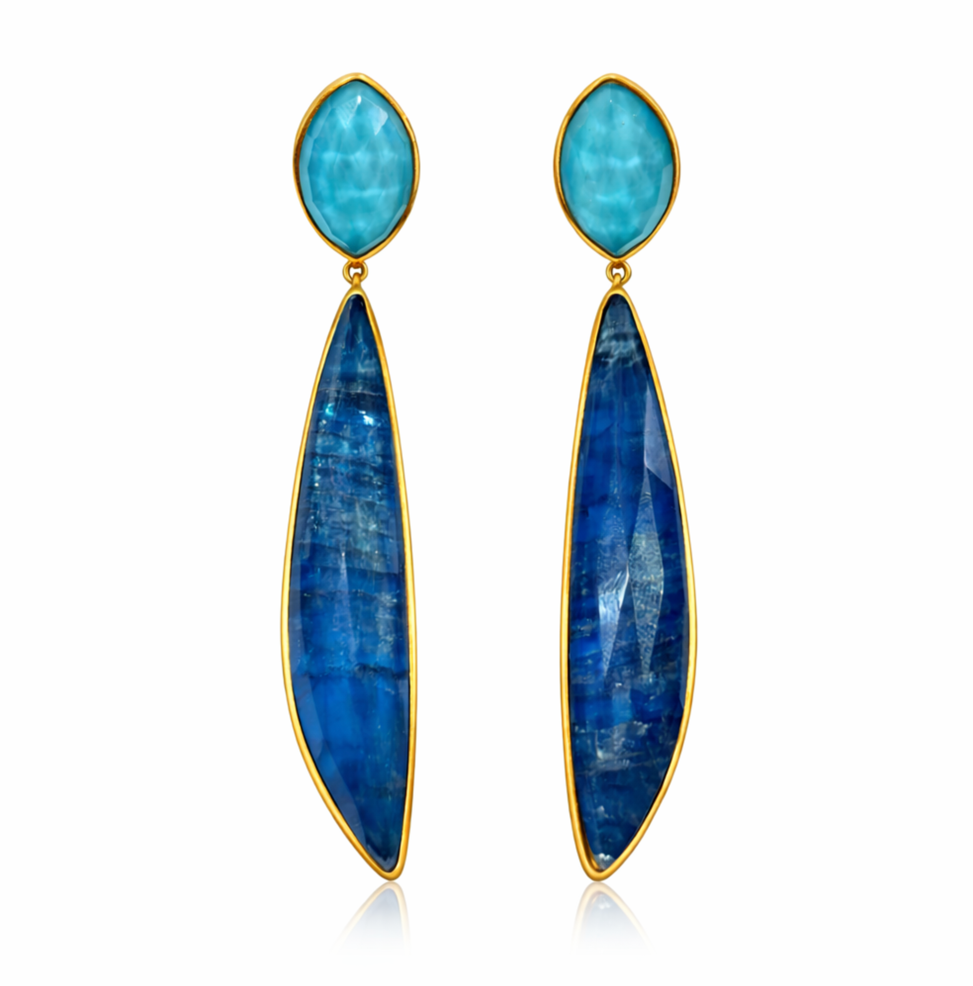 Pendientes Trillón Turquesa Apatite