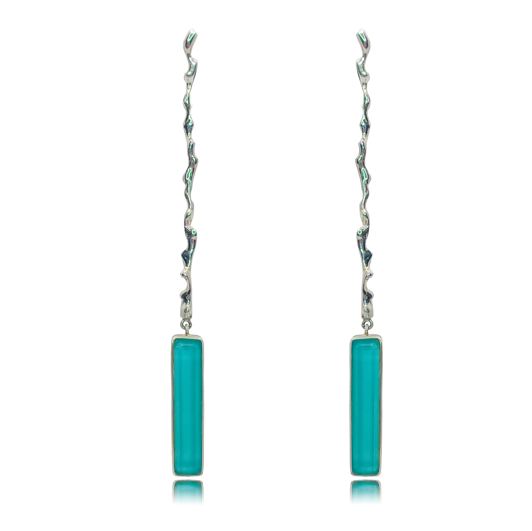Pendientes Adar Baguette Turquesa