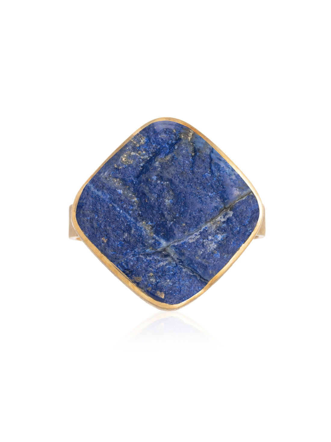 Anillo Lapislazuli Rombo Oro