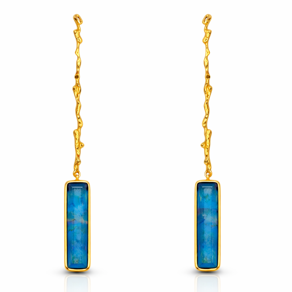 Pendientes Adar Baguette Apatite