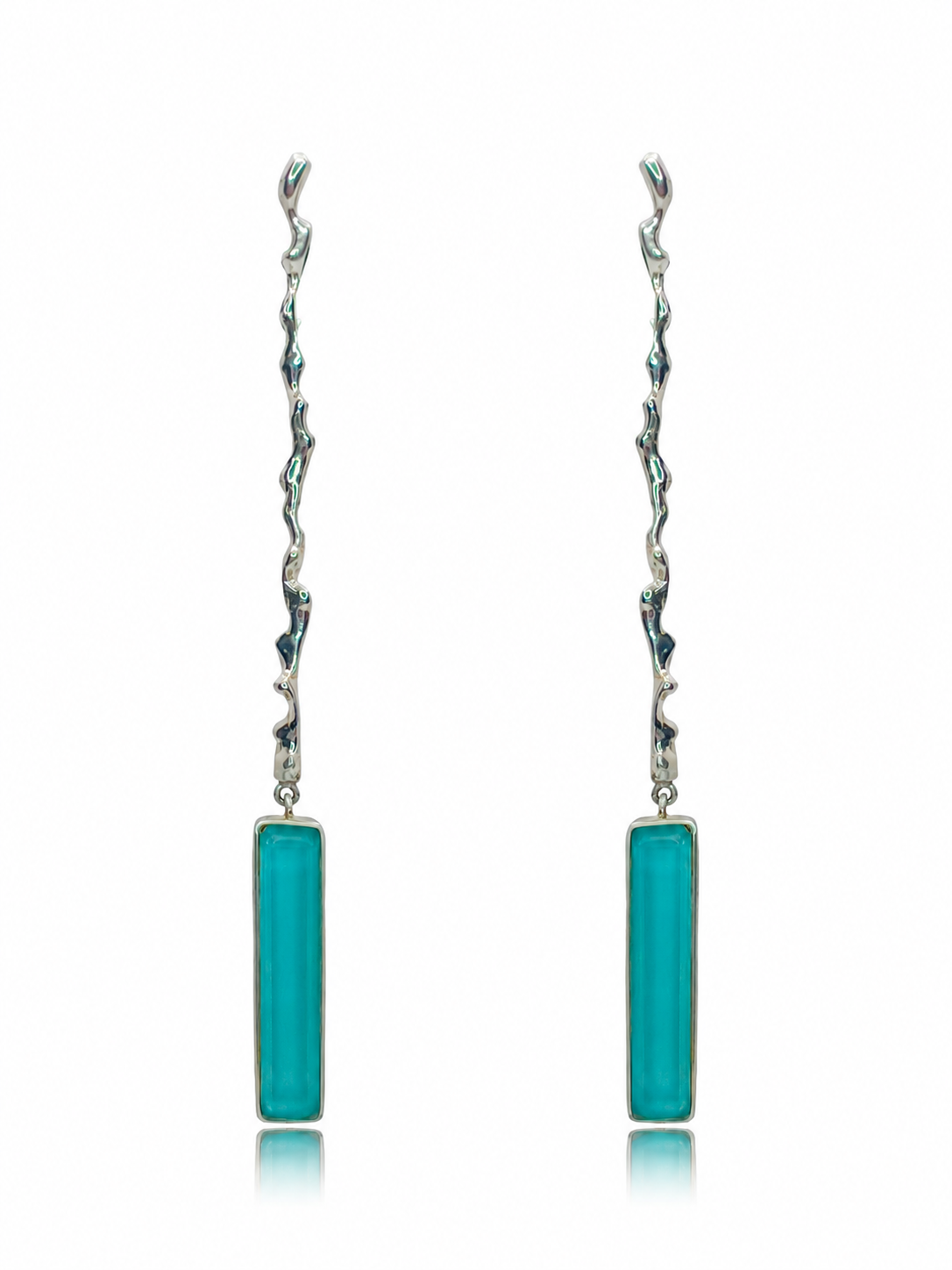 Pendientes Adar Baguette Turquesa