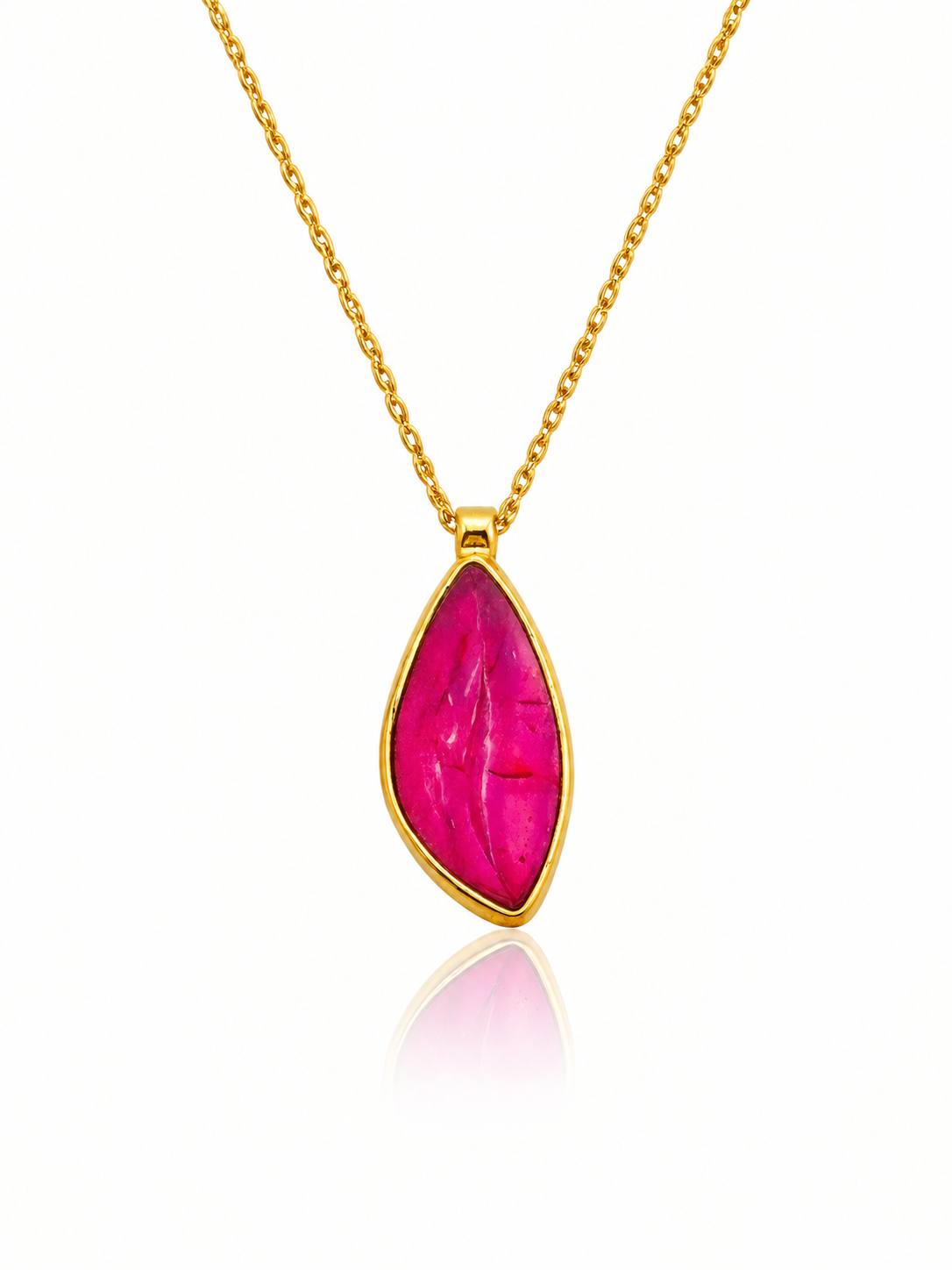 Collar  Wave Turmalina Roja