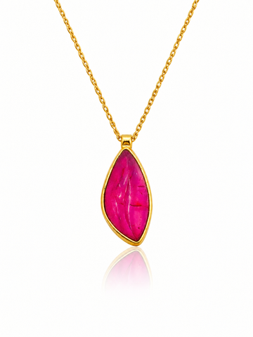 Collar  Wave Turmalina Roja
