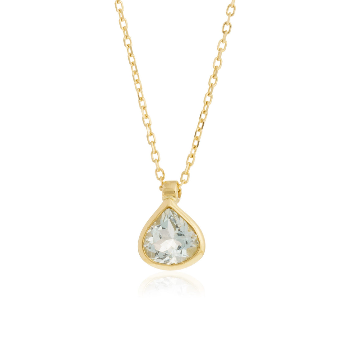 Collar Aguamarina Gota