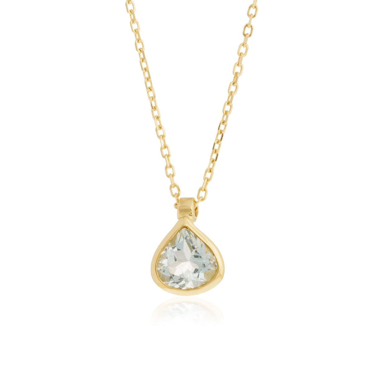 Collar Aguamarina Gota