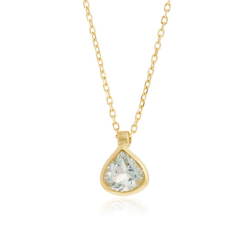 Collar Aguamarina Gota