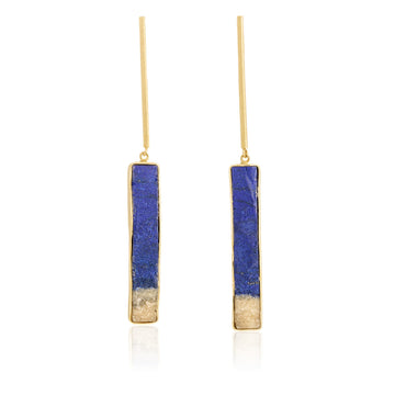 Pendientes Makila Lapislazuli Baguette